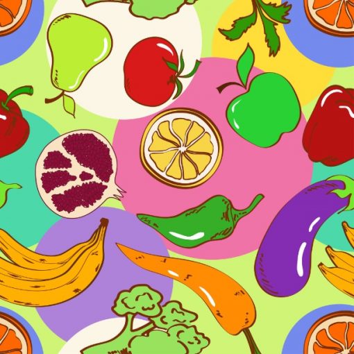 Colorful Fruits and Veggies
